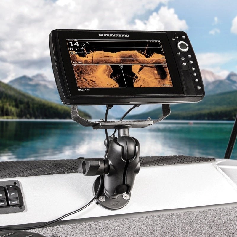 Hummingbird Ram RAM Humminbird Helix & Solix Short Arm Surface Mount Kit 2.25