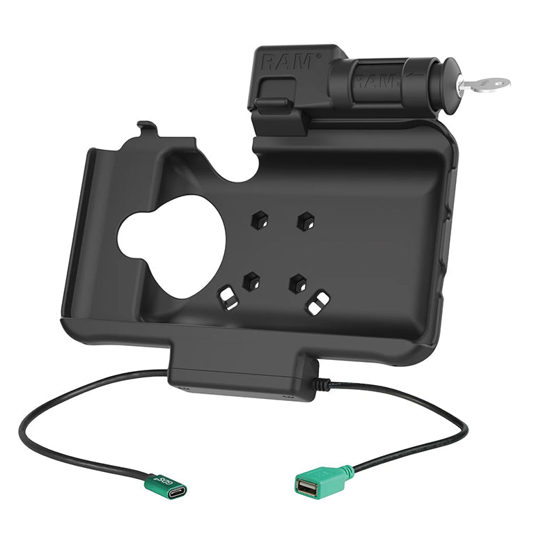 PROMOUNT-RAM Locking USB-C Power & USB-A Data Dock for Samsung Tab Active5 & Active3-RAM-HOL-SAM58CPKL-1AU