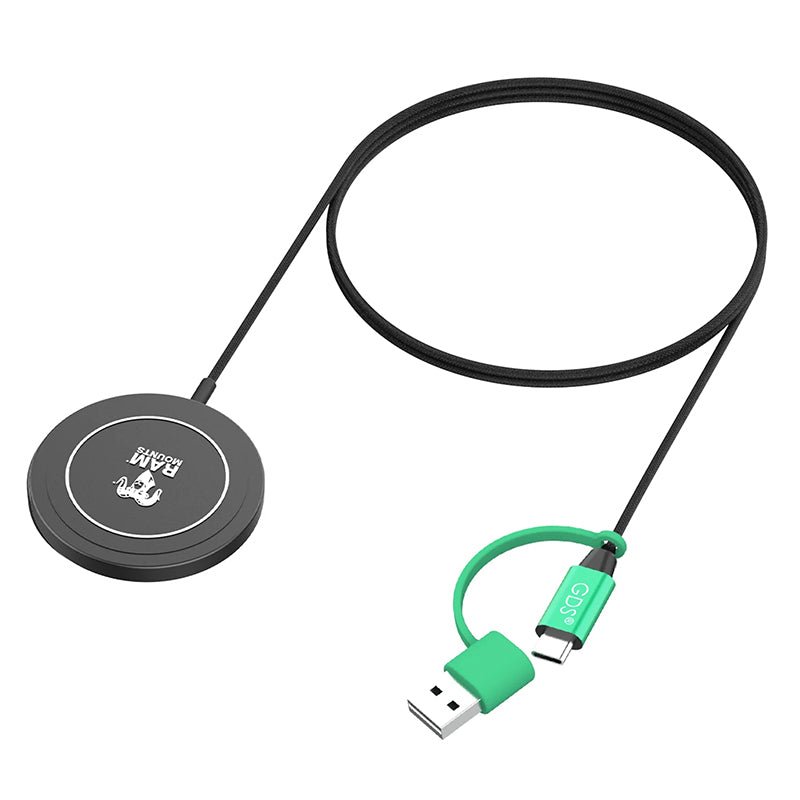 PROMOUNT - RAM Qi2 15W Wireless Charger Puck - RAM-GDS-CHARGE-W2M