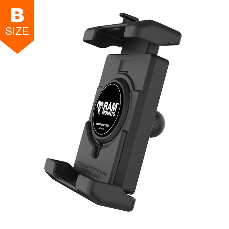PROMOUNT-RAM Quick Grip Pro XL Phone Holder 1" Ball-RAM-HOL-PD7BU