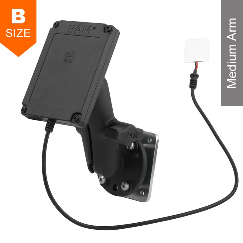 PROMOUNT-RAM Round NFC Extender Dashboard Mount with Backing Plate Kit 1" Ball-RAM-B-101-225B-NFCU