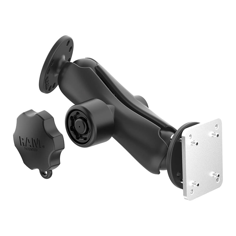 PROMOUNT-RAM Round Plate Dashboard Mount with Backing Plate Kit 1.5" Ball-RAM-101L-225B2U