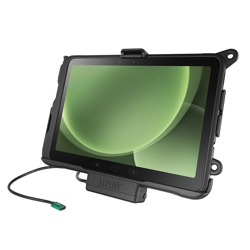 PROMOUNT-RAM Samsung Tab Active5 Pro & Active4 Pro USB-C Powered EZ-Roll'r Dock-RAM-HOL-SAM52CPU