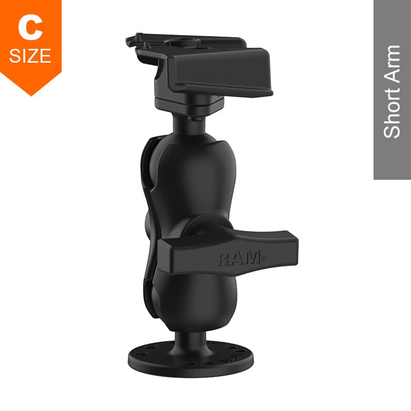 PROMOUNT-RAM Starlink Mini Heavy Duty Short Arm Surface Mount Kit 1.5" Ball-RAM-138-B-STA1U