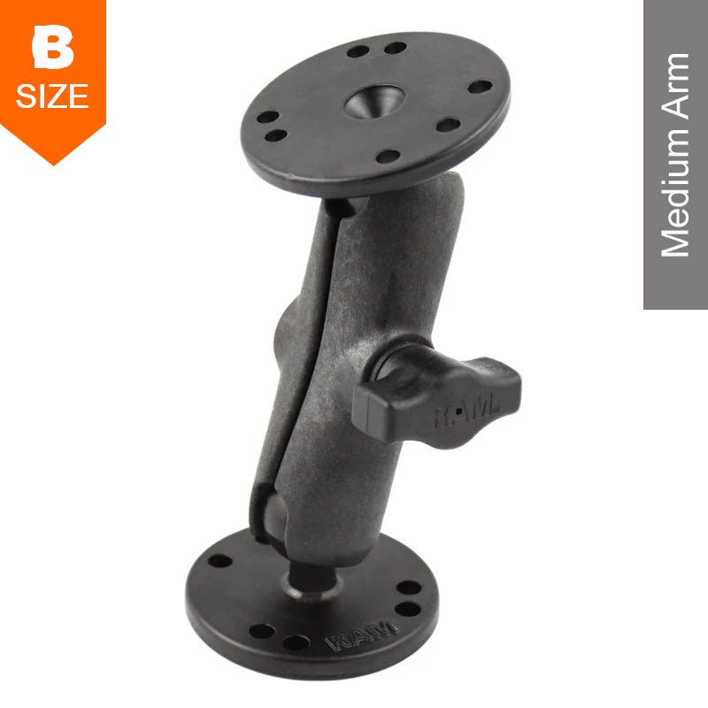 PROMOUNT-RAM Surface Mount Kit with Composite Arm & 2 x Round Bases 1" Ball-RAM-B-101U-CIP1