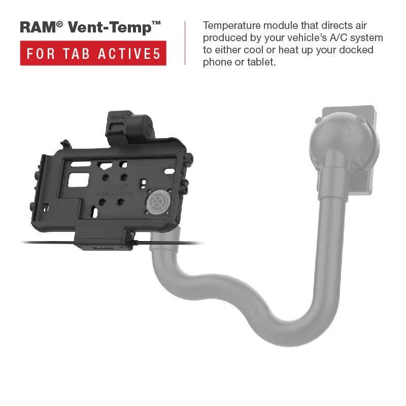 PROMOUNT-RAM Thin-Dock USB-C Power & USB-A Data Dock for Samsung Tab Active5 & 3-RAM-HOL-SAM58CPT-1AU