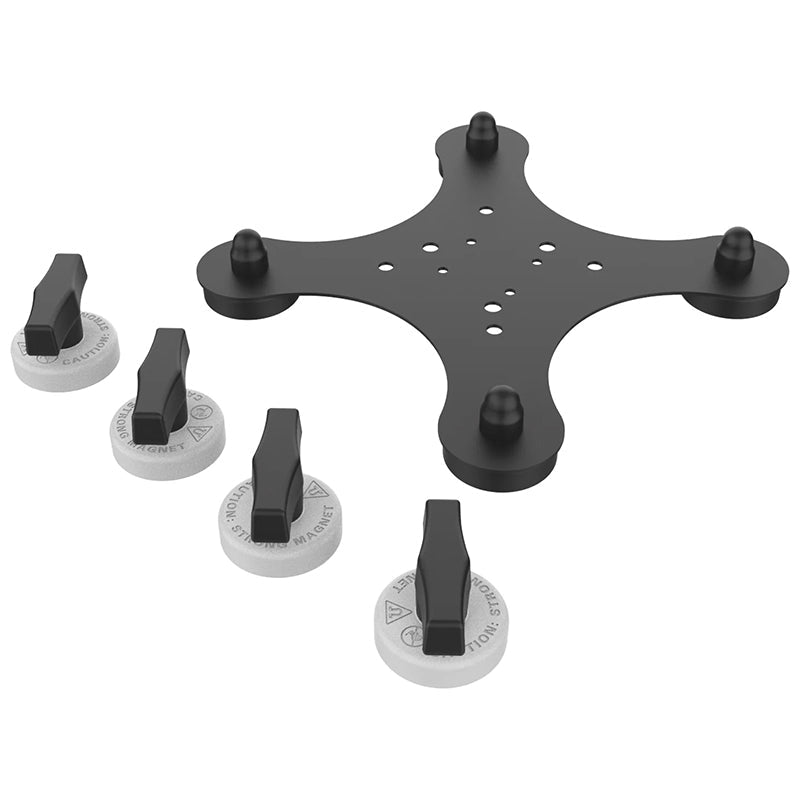 PROMOUNT-RAM Tough-Mag 48mm 4-Point Magnetic Mounting Base-RAM-MAG48-4SU